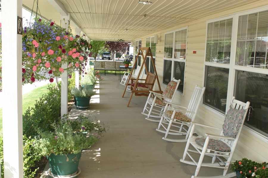 Orchards Assisted Living patio